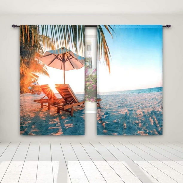 Sunset Forest Seaside 3D Window Curtain Living Room Curtains Drapes 50% Blackout Sunset Forest Seaside 3D Window Curtain Living Room Curtains Drapes 50% Blackout